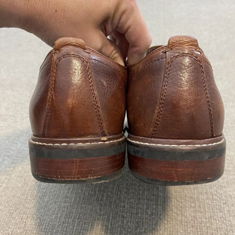 Cole Haan Grand.OS Shoes Mens Size 12 M Brown Leather Wingtip Brogue C27089‎